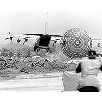 Vietnam War C-130 Parachute Extraction 11x14 Photograph Photo Print