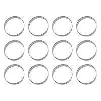 1 Dozen/12 Count Biscuit Circle 4 Inch Cookie Cutters from The Cookie Cutter Shop – Tin Plated Steel Cookie Cutters