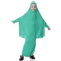 Persian Gulf Qatari girl exotic traditional costume galabia Burqa Chador teen jubah clothing kid party play wear clothes