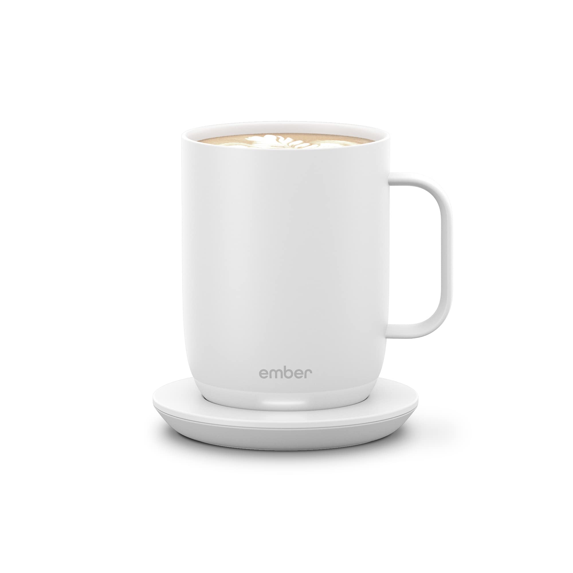 Ember Temperature Control Smart Mug 2, 14 Oz, App-Controlled Heated Coffee Mug with 80 Min Battery Life and Improved Design, White