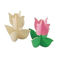 Colorations® Decorate Your Own Wooden Tulips, Set of 12, Unique and Personalize Each Design, Kids Craft, Ready to Decorate Crafts, Personalization, DYO, DIY, Kids Craft, Craft for Children