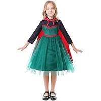 Halloween fairy tale Frost Queen coronation dresses,magic witch role performance dresses,dark green mesh dresses.