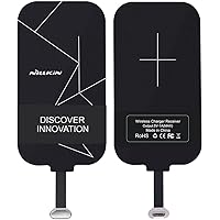Qi Receiver Micro USB Narrow Side Up, Thin Wireless Charging Receiver, Micro USB Wireless Charger Receiver for Galaxy J7/A3/A9/C5/C8/Note 4/Nexus 4 and Other Micro USB Android Cell Phones