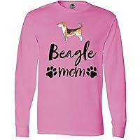 inktastic Beagle Mom with Paw Prints Long Sleeve T-Shirt