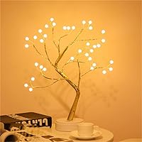 Night Light Mini Christmas Tree Copper Wire Garland Lamp for Kids Home Bedroom Decoration Decor Fairy Light Holiday Lighting/D/As The Picture Shows