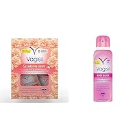 Vagisil Scentsitive Scents Peach Blossom Feminine Cleansing Wipes (16 Count) and Odor Block Dry Wash Spray for Feminine Hygiene (2.6 Ounces)