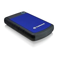 Transcend 1TB USB 3.1 Gen 1 StoreJet 25H3B SJ25H3B Rugged External Hard Drive TS1TSJ25H3B Blue
