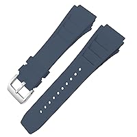 MURVE Rubber Watch Band 20mm 25mm Richard Spring Bar Silicone Mill Sport Watch Strap Soft Waterproof Wristband