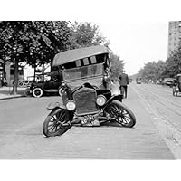 ConversationPrints VINTAGE AUTO ACCIDENT 1922 CAR GLOSSY POSTER PICTURE BANNER PRINT PHOTO