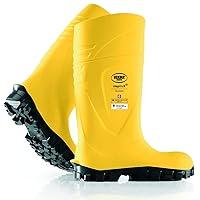 Bekina StepliteX SolidGrip S4 Safety Toe Wellington Boots for Men and Women - Lightweight Waterproof Insulated Non Slip Steel Toe Boots for Men and Women; ASTM Rated