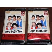 2013 - 2 PACKS - ONE DIRECTION TRADING CARDS (18 CARDS & 2 STICKERS)