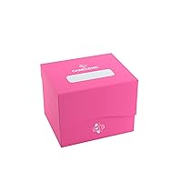 Gamegenic Side Holder 100+ XL Casual Deck Box | Double-Sleeved Card Storage with Flex Card Divider | Premium Card Protector | Cobra Neck Technology | Holds up to 100 Cards | Pink Color | Made