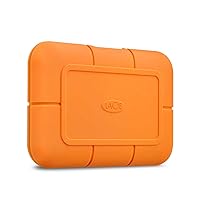 LaCie Rugged SSD 500GB, External SSD, USB-C, USB 3.0, Thunderbolt 3, Extreme water and 3m drop resistance, Mac, PC (STHR500800)