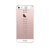 Ultra Clear iPhone 5, 5S, SE Case with Stripes of Swarovski Crystals - Crystal Golden Shadow