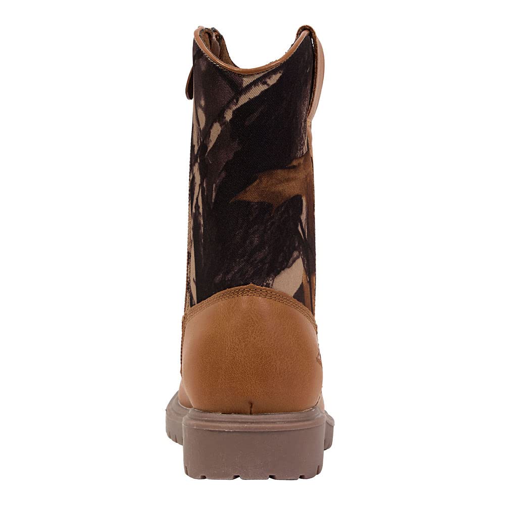Deer Stags Boy's Snow Boot, Light Brown/Brown CAMO, 1 Little Kid