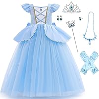 Cinderella Dresses for Girls Little Kids Toddler Princess Fancy Dress Up Clothes