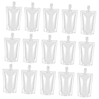 Zerodeko 100pcs Self-supporting Nozzle Bag Packaging Bag Bags Travel Packing Bags Milk Bag Milk Flask Pouch Empty Drinking Bottles for Adults Pe Beverage Bag Wine Bag Miss Juice