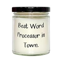 Word Processor Gifts for Friends, Best Word Processor in Town, Unique Word Processor Scent Candle, from Boss, Gifts for Writers, Cool Gifts for Geeks, Unique Gifts for Nerds, Best Gifts for