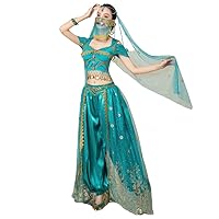 Female Egypt Belly Dance Costume Indian Nationality Clothes Set Bellydance Dress