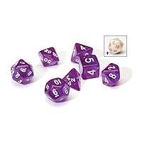 Sirius a Dice Translucent Purple Resin Dice Set