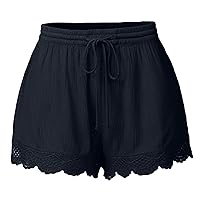 Womens Hawaiian Shorts Loose Fit Shorts for Women Lace Track Gym Beach Summer Fall 2024
