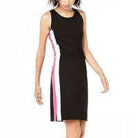 Womens Varsity-Stripe Sheath Dress