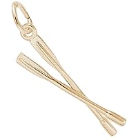 Rembrandt Charms Crew Oars Charm, 10K Yellow Gold
