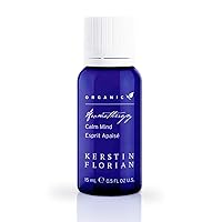 Kerstin Florian Organic Calm Mind Aromatherapy Oil, With Lavender, Peppermint and Cajeput (.5 fl oz)