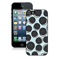 Oreo Biscuits Black Shell Case for iPhone 5 5S,Fashion Cover