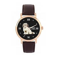 Beige Brown Cavachon Dog Watch