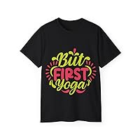 Birthday Yoga Tee, First Practice Shirt, Black