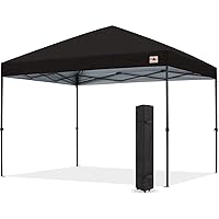 Durable Easy Pop up Canopy Tent 10x10, Black