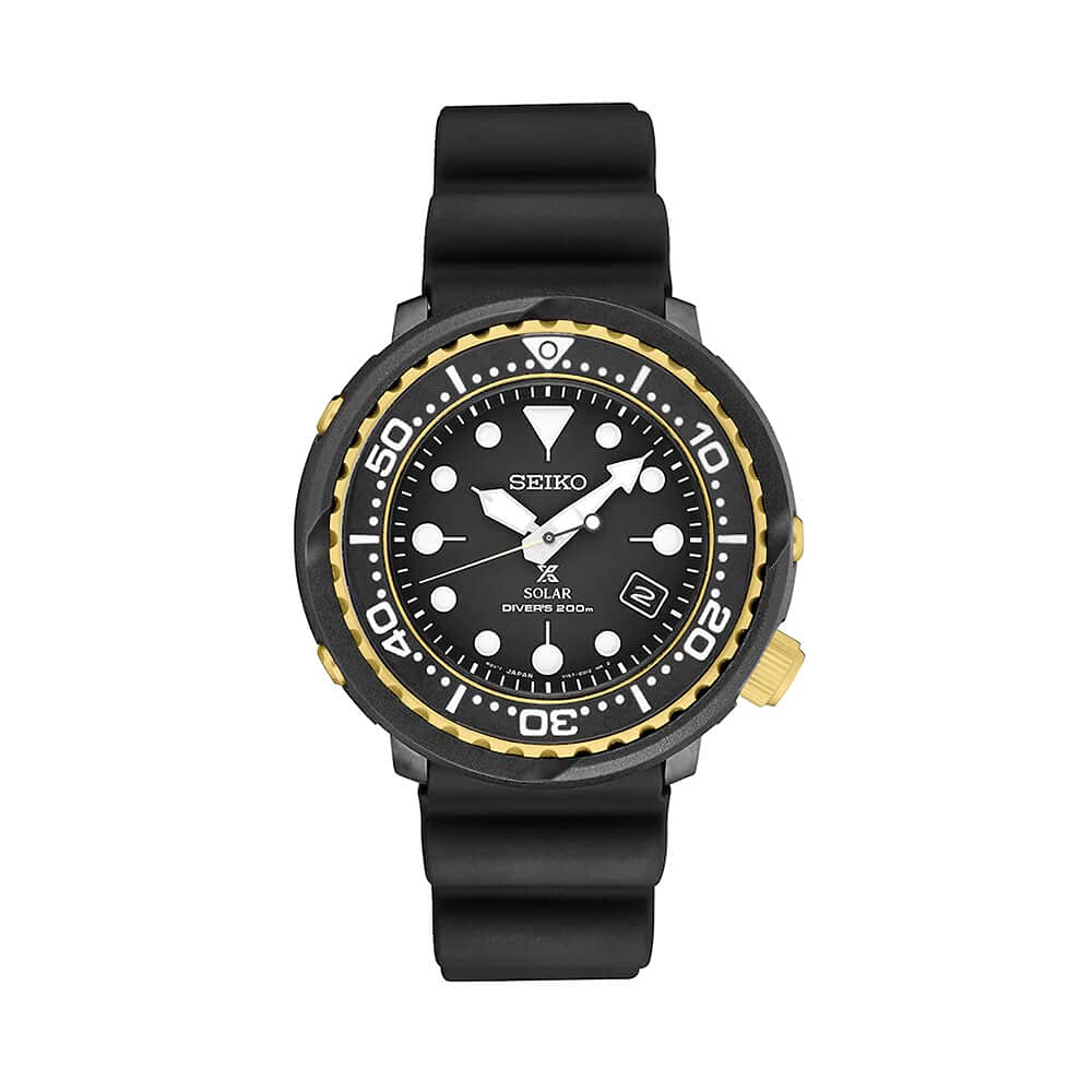 Mua Seiko Prospex Solar Dive Watch with Black Silicone Strap 200 m SNE498  trên Amazon Mỹ chính hãng 2023 | Fado