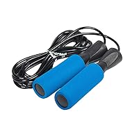 Adjustable Jump Rope with Carrying Pouch - Cardio Jumping Rope for Men, Women, and Children of All Heights and Skill Levels （Blue）