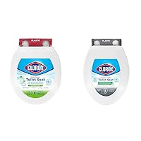 Clorox Round & Elongated Antimicrobial Toilet Seats with Easy-Off Hinges, Scent Pod