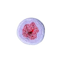 Multi Color White Pink DK Weight - 3 PLY Imported Cotton Ball Stitch Embroidery Thread Friendship Bracelet Thread Floss Bracelet Yarn Package of 100 Grams YK-ICB-02