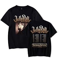 Jelly Roll Shirt Backroad Baptism Tour 2023 Profile Photo T-Shirt Women Men Fashion Casual Short Sleeve Streetwear