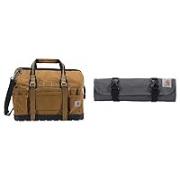 Klein Tools 5141 Zipper Tool Bag, Canvas Zipper Bag, Tool Pouch, Tool Bag,  Utility Bag, Bank Deposit Bag, 12.5 x 7-Inch, Brown/Black/Gray/Red 4-Pack