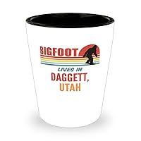 Bigfoot, Bigfoot Lives In Daggett Utah Shot Glass 1.5oz