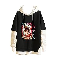 Toilet Bound Hanako Kun Hoodie Nene Yashiro Costume Anime Hooded Pullover Sweatshirt Patchwork Hoodies Men