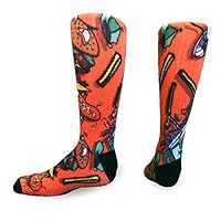 Flow Society Boys Socks, Supersize Boys Crew Socks, Sized for Ages 6-12 - Fun Socks for Boys - Silly Socks for Kids - Wacky Socks - Boy Socks