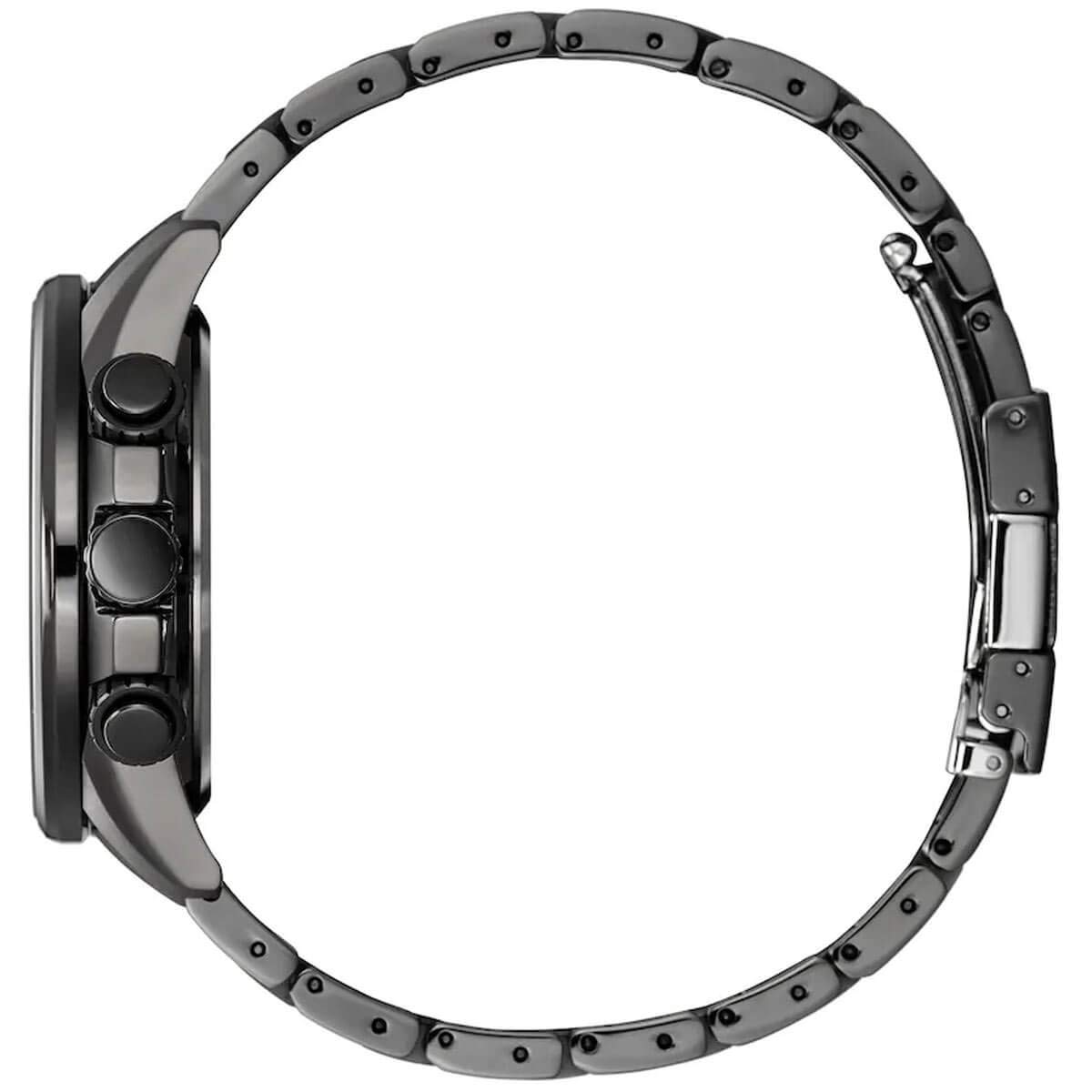 Citizen Men's Eco-Drive PCAT Chronograph Black Ion-Plated Watch | 43mm | CB5887-55H