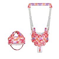 Baby Walking Harness Handheld Baby Walker Breathable Assistant Belt Baby Walker Safety Harnesses Walking Learning Helper with Baby Safety Helmet Protector Cap for Crawling and Walking
