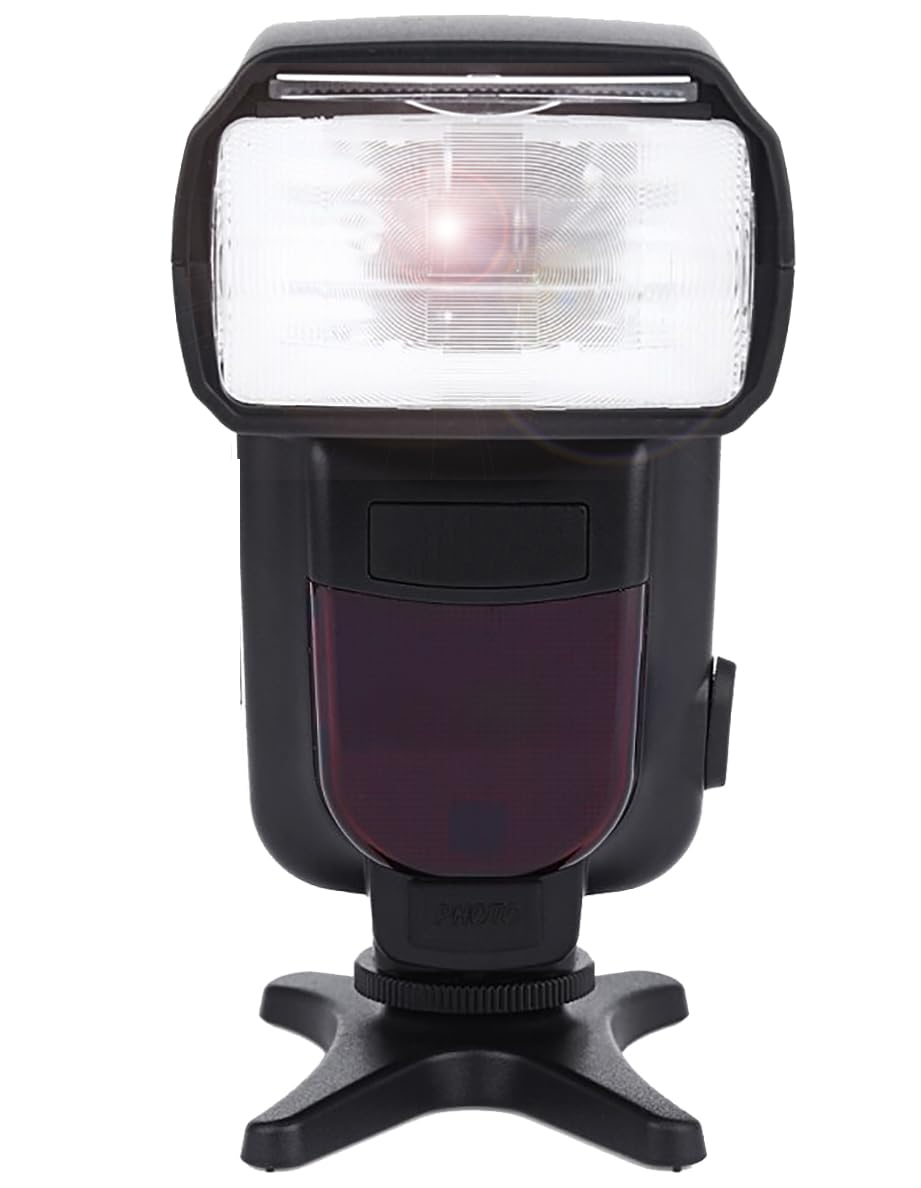 Digital Nc Speedlite Flash with LCD Display Compatible with Nikon, Canon, Sony, Panasonic, Leica, Fujifilm, Pentax & Olympus Cameras with Hot Shoe
