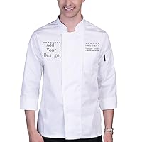 Personalized Customized Chef Jacket Hotel Kitchen Restaurant Chef Coat Printing Chef Uniform