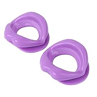 Healifty 2pcs smile corrector silicone facial exercise tool muscle lips face-lift exerciser face trainer mouth exercise tool facial oral exerciser face lift lips Anti-wrinkle slim purple
