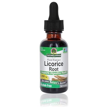 Nature's Answer Licorice Root | Herbal Supplement | Supports Digestive Health | Non-GMO & Kosher | Alcohol-Free, Gluten-Free & Vegan 1oz