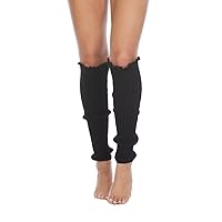 Foot Traffic Women's Cable-Knit Leg Warmers, Warm & Long Footless Thigh-Highs