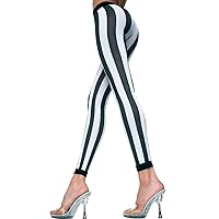 Vertical striped leggings