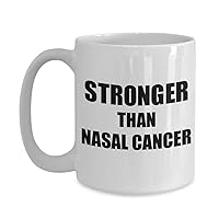 Nasal Cancer Mug Awareness Survivor Gift Idea For Hope Cure Inspiration Coffee Tea Cup 15 oz